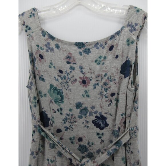 Peruvian Connection Dress Medium Wrap Flare Floral Stretch Belted - Picture 6 of 10